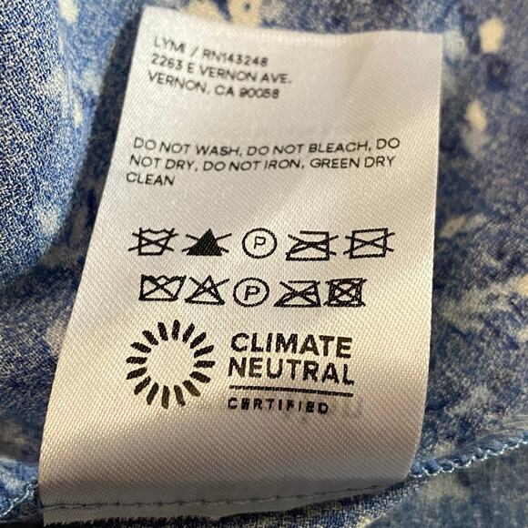 Reformation Baxley Dress Midi Front Slit Women’s Size 16 Prairie Cottagecore - Picture 9 of 10